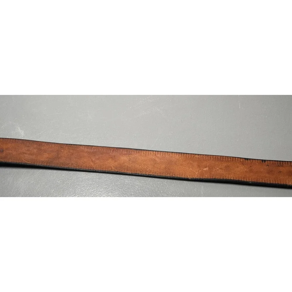 Men's Black Tooled Leather Belt Size‎ 42